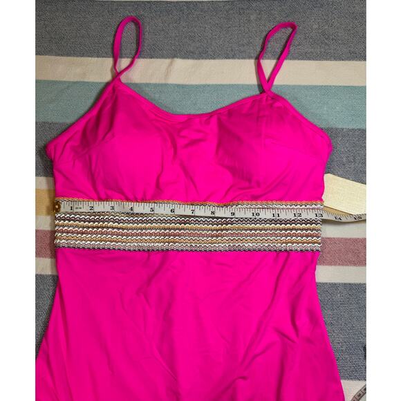 NWT HEYTALALA Hot Pink One-Piece Swimsuit Sz Medium - Picture 4 of 6